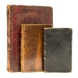 Bindings.- [Commonplace book], in 18th century red morocco with royal arms, [c.1800]; and 2 others …