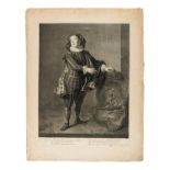 Commedia dell'Arte.- Vermeulen (Cornelis) Portrait of the actor Angelo Costantini in the role of …