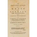 Burney (Charles) The Present State of Music in Germany, the Netherlands, and United Provinces, 2 …