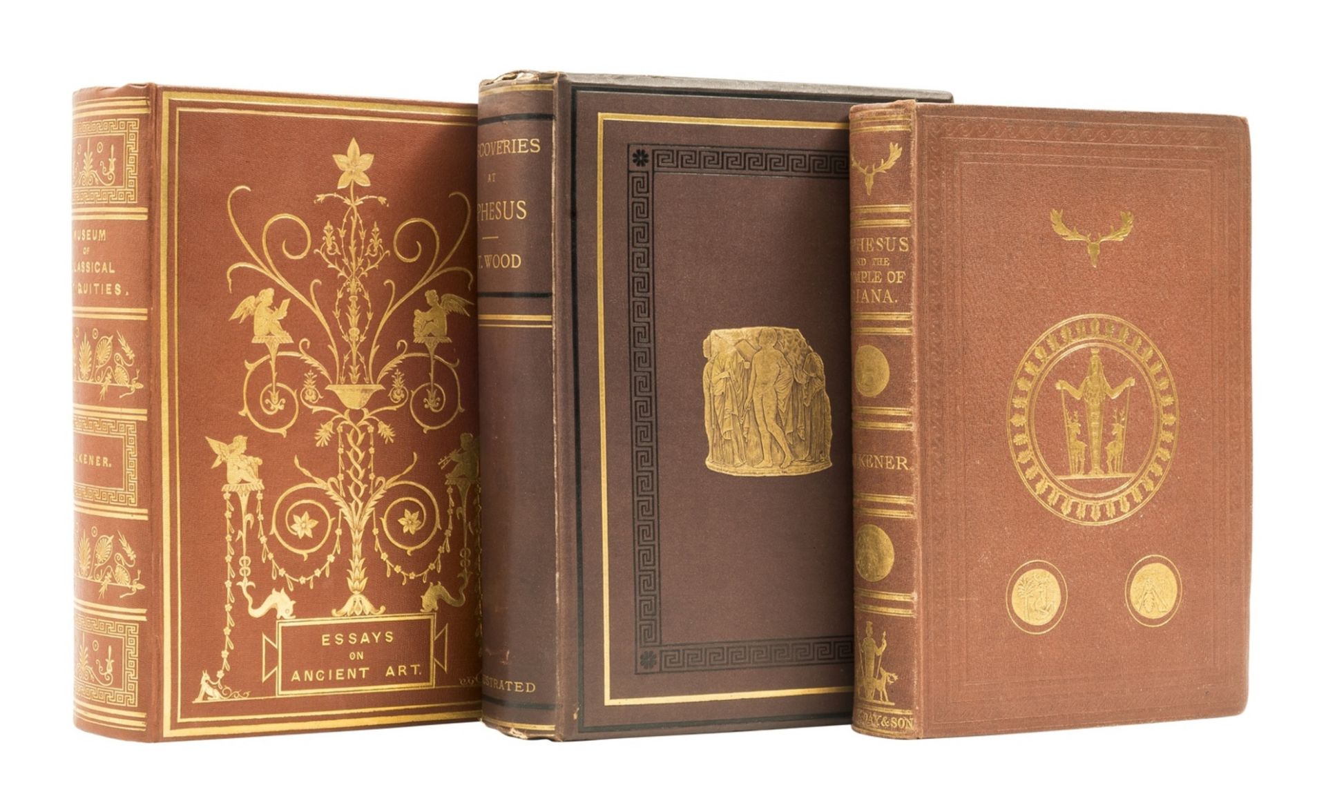 Wood (J. T.) Discoveries at Ephesus..., first edition, with A.L.s. from the author, 1877 & 2 …