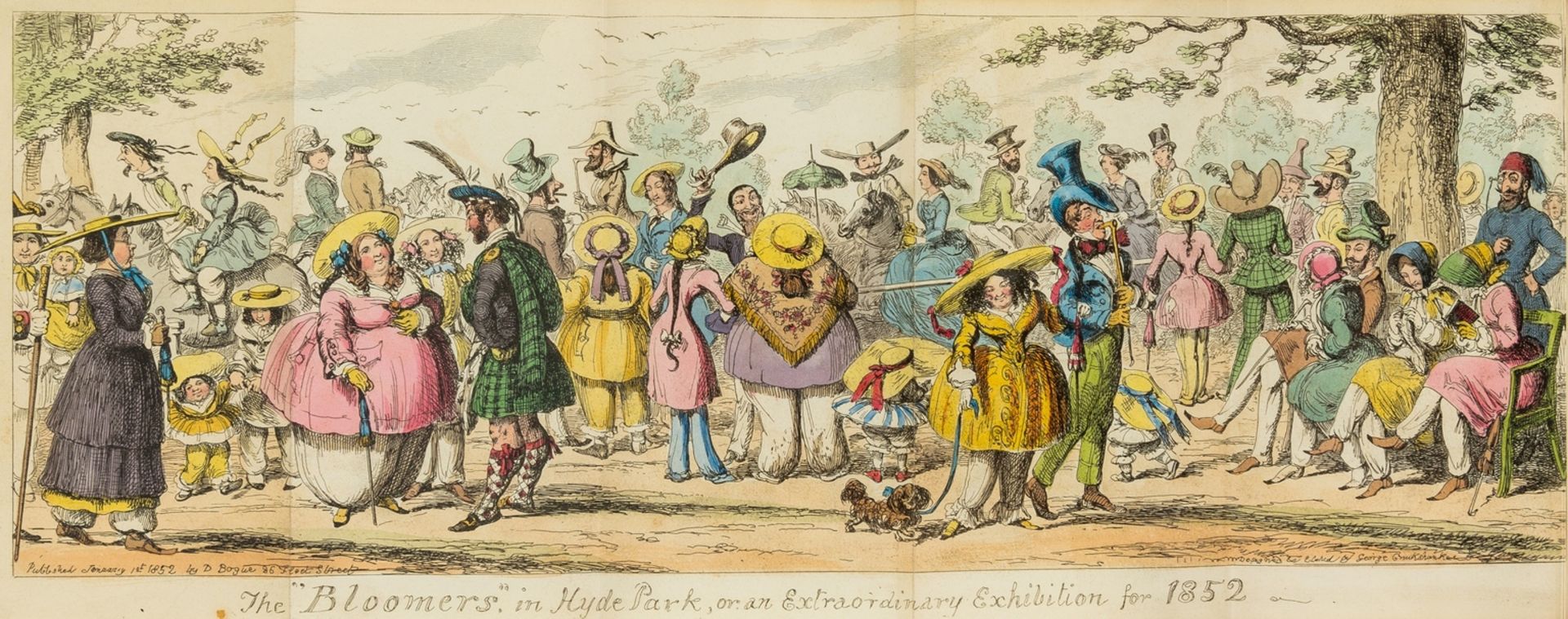 Cruikshank (George) The Comic Almanack for 1835 [-1853], 19 vol. [a complete set] in 9, 1835-53