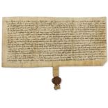 Cambridgeshire, Ashley.- Charter by Ralph Farwell of Aschele [Ashley] confirmation to John Motte …