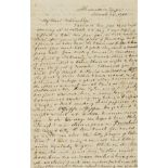 Egypt.- Phelps (Sylvanus Dryden) Autograph Letter signed to his wife, Alexandria, 12th March, 1860.