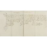 Tudor exiles opposed to the Marian regime.- Mary I (Queen of England) Letter signed "Marye the …