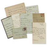 Fawcett (Dame Millicent) 3 Autograph Letters signed, 2 Autograph Postcards signed and an Autograph …