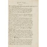 Trussell (John) A Continuation of the Collection of the History of England, ?autograph manuscript, …