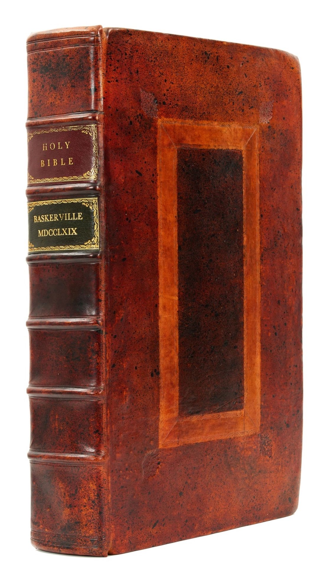 Baskerville.- Holy Bible (The), 2 parts in 1, Birmingham, 1769-71 & others printed by or about …