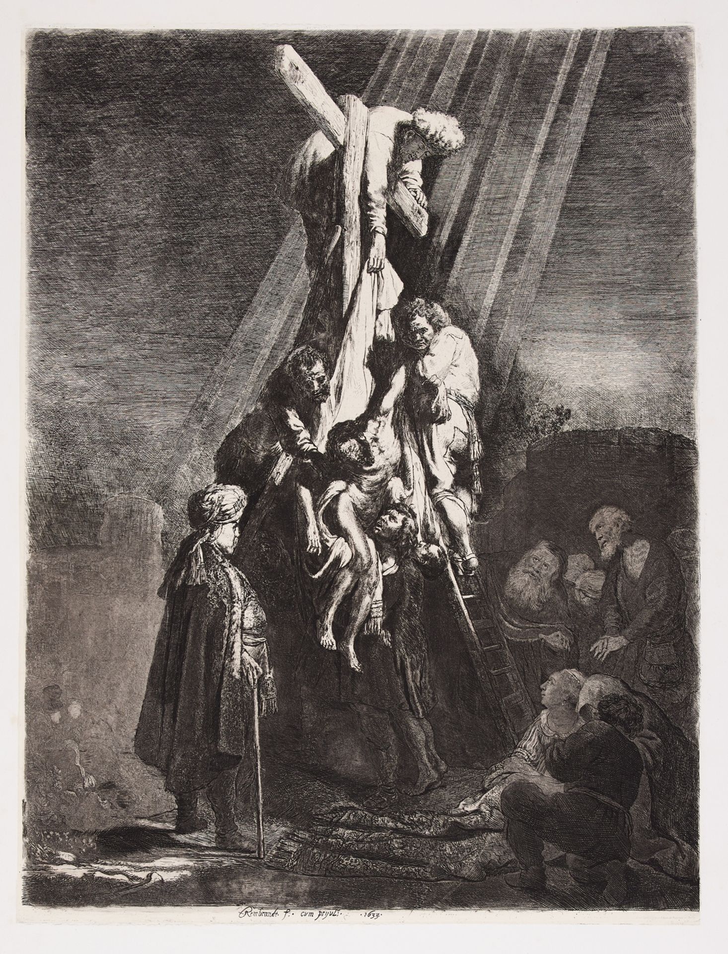 Rembrandt van Rijn (1606-1669) The Descent from the Cross: Second Plate