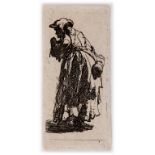 Rembrandt van Rijn (1606-1669) Old Beggar Woman with a Gourd