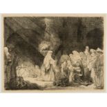 Rembrandt van Rijn (1606-1669) The Presentation in the Temple: Oblong Plate (Simeon's Hymn of …