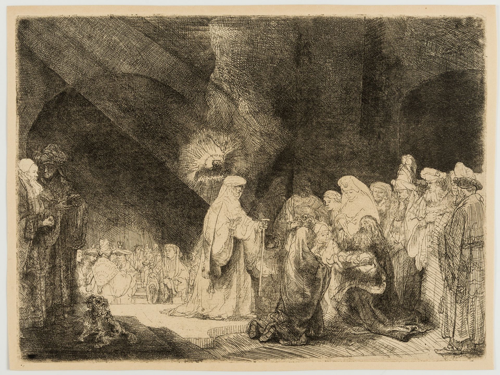 Rembrandt van Rijn (1606-1669) The Presentation in the Temple: Oblong Plate (Simeon's Hymn of …