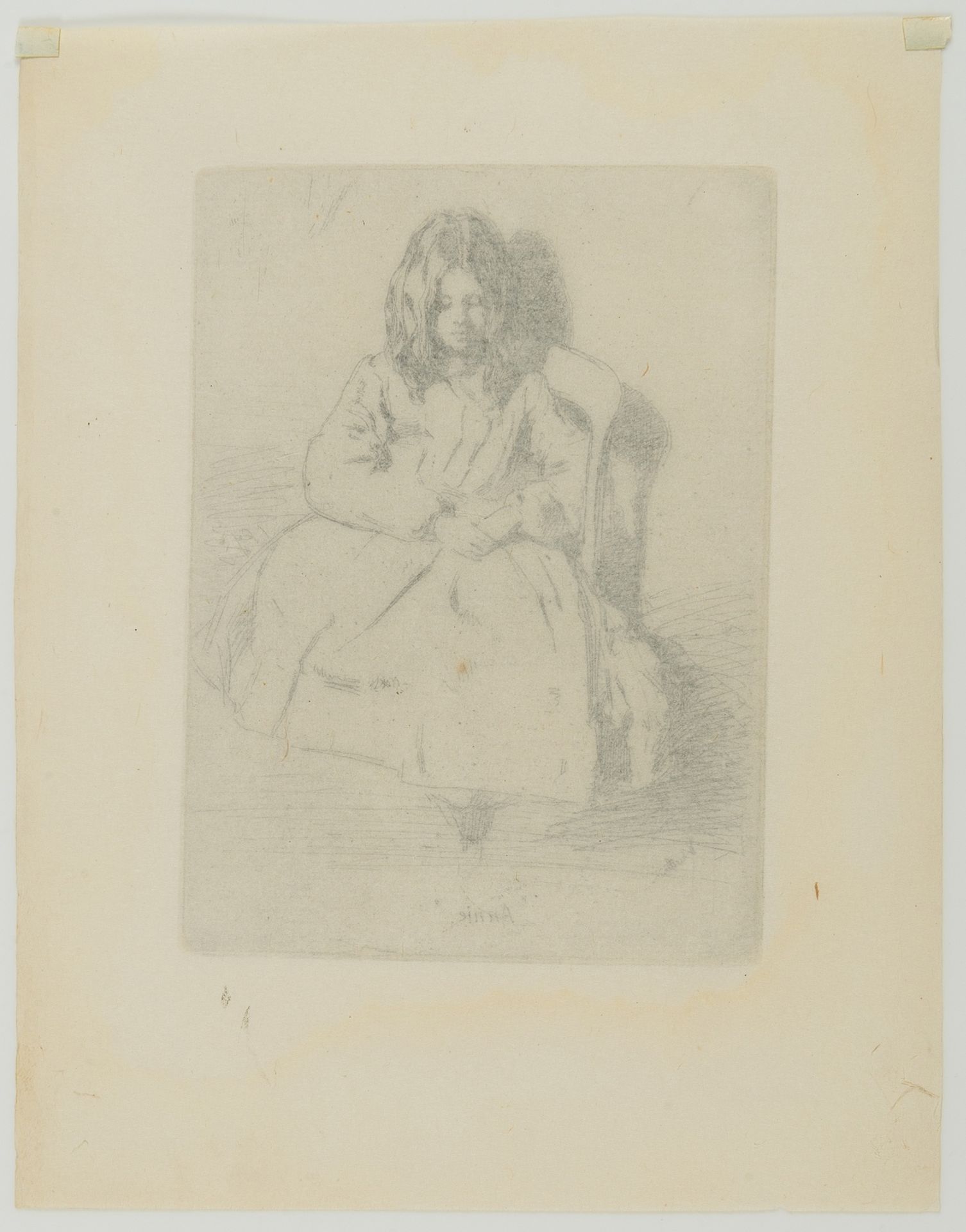 James Abbott McNeill Whistler (1834-1903) Annie, Seated - Image 2 of 2
