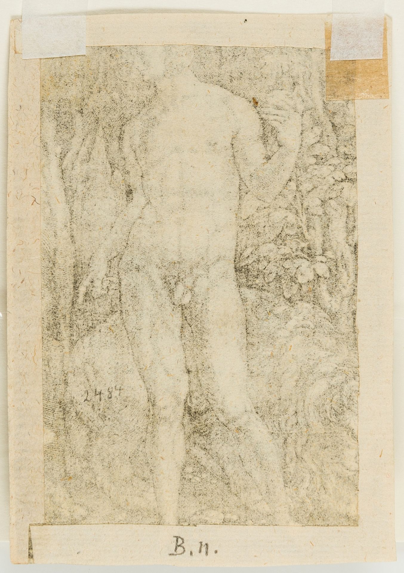 Heinrich Aldegrever (1501-1561) Adam with a lion [and 2 others] - Image 2 of 2