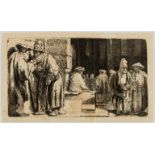 Rembrandt van Rijn (1606-1669) Pharisees in the Temple (Jews in the Synagogue)