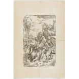 Large collection of old master prints.- Albrecht Dürer (1471-1528) Samson fighting with the Lion …