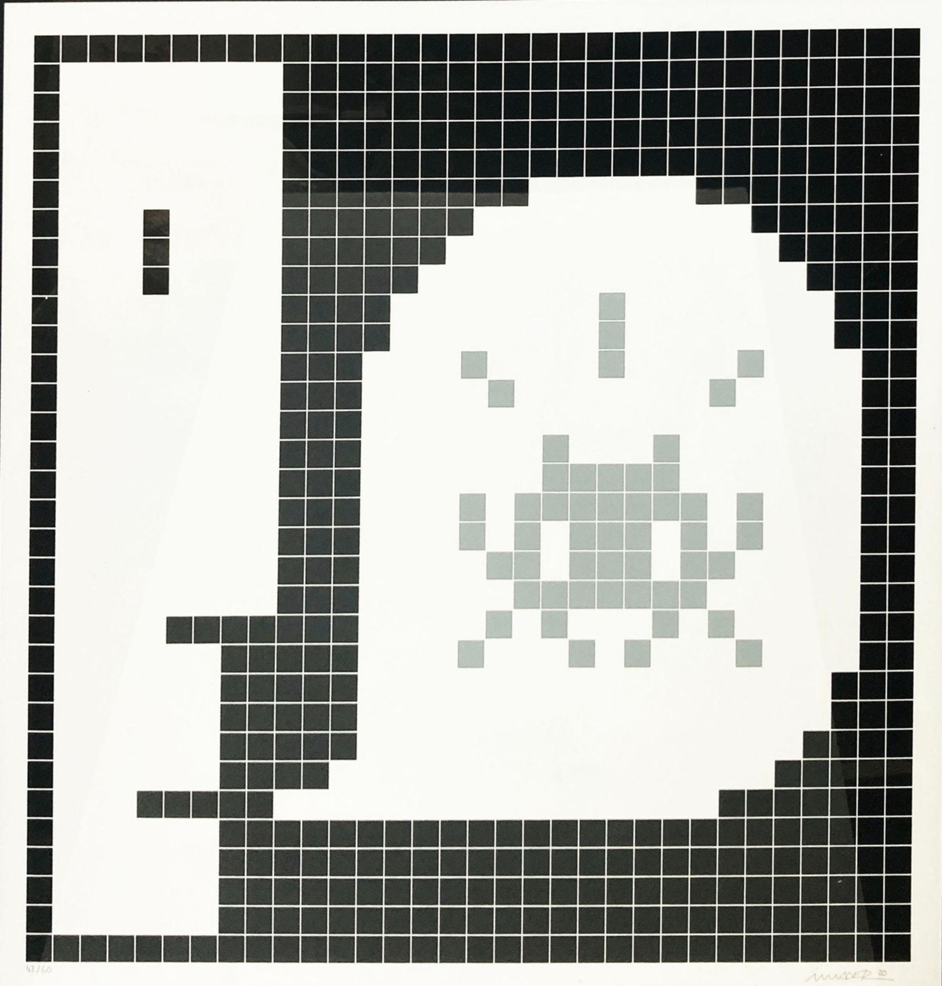 Invader (b. 1969) Alert (Grey) (Control P Editions 52c)