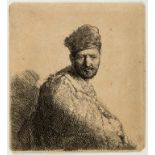 Rembrandt van Rijn (1606-1669) Bearded Man in a Furred Oriental Cap and Robe: The Artist's Father