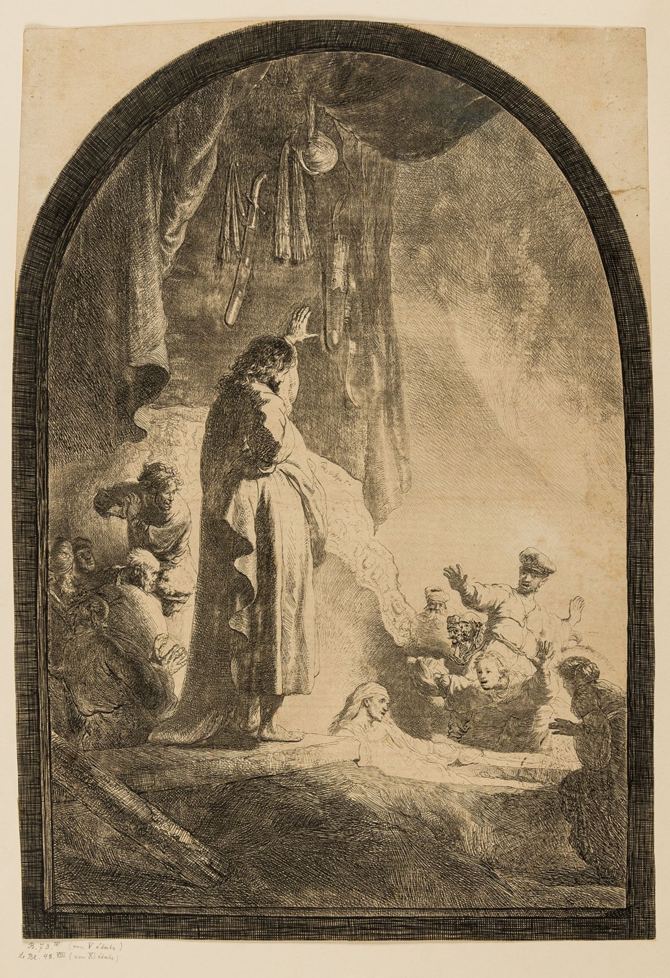 Rembrandt van Rijn (1606-1669) The Raising of Lazarus: The Larger Plate