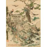 Magata (S.).- La Fontaine (Jean de) Fables Choisies, 2 vol., Tokyo, S. Magata, 1894.