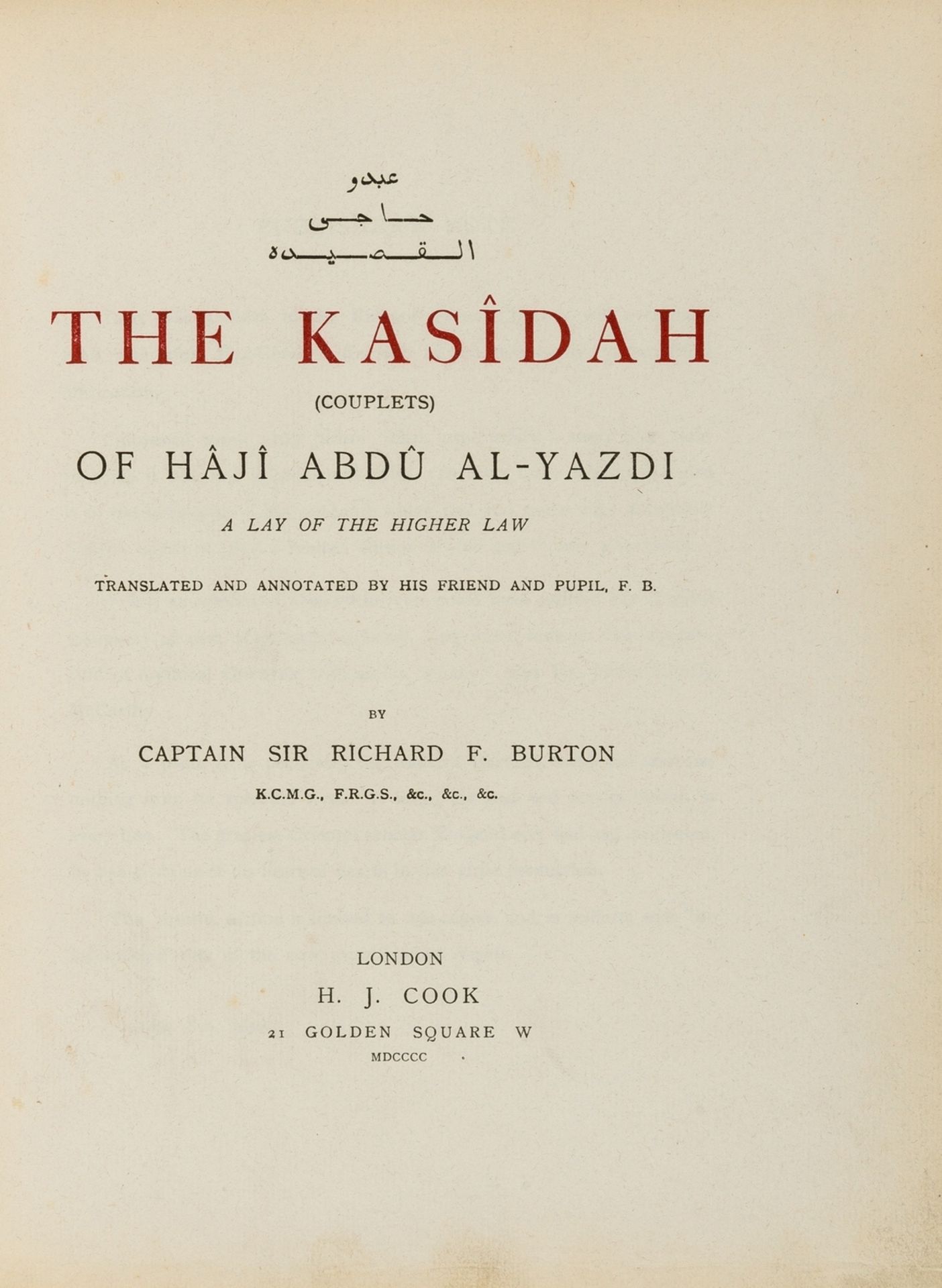 Middle East.- Chardin (Sir John) Travels in Persia, one of 975 copies, Argonaut Press, 1927 & …