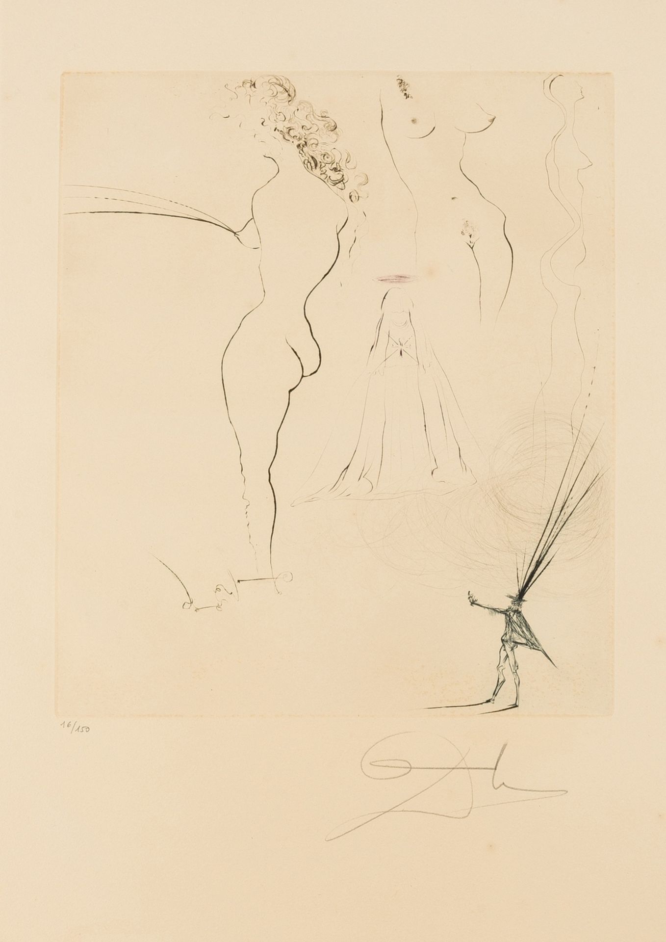 Salvador Dalí (1904-1989) Fontaine fantastique, from Aranella (Field 74-16 B; see M&L 721a)