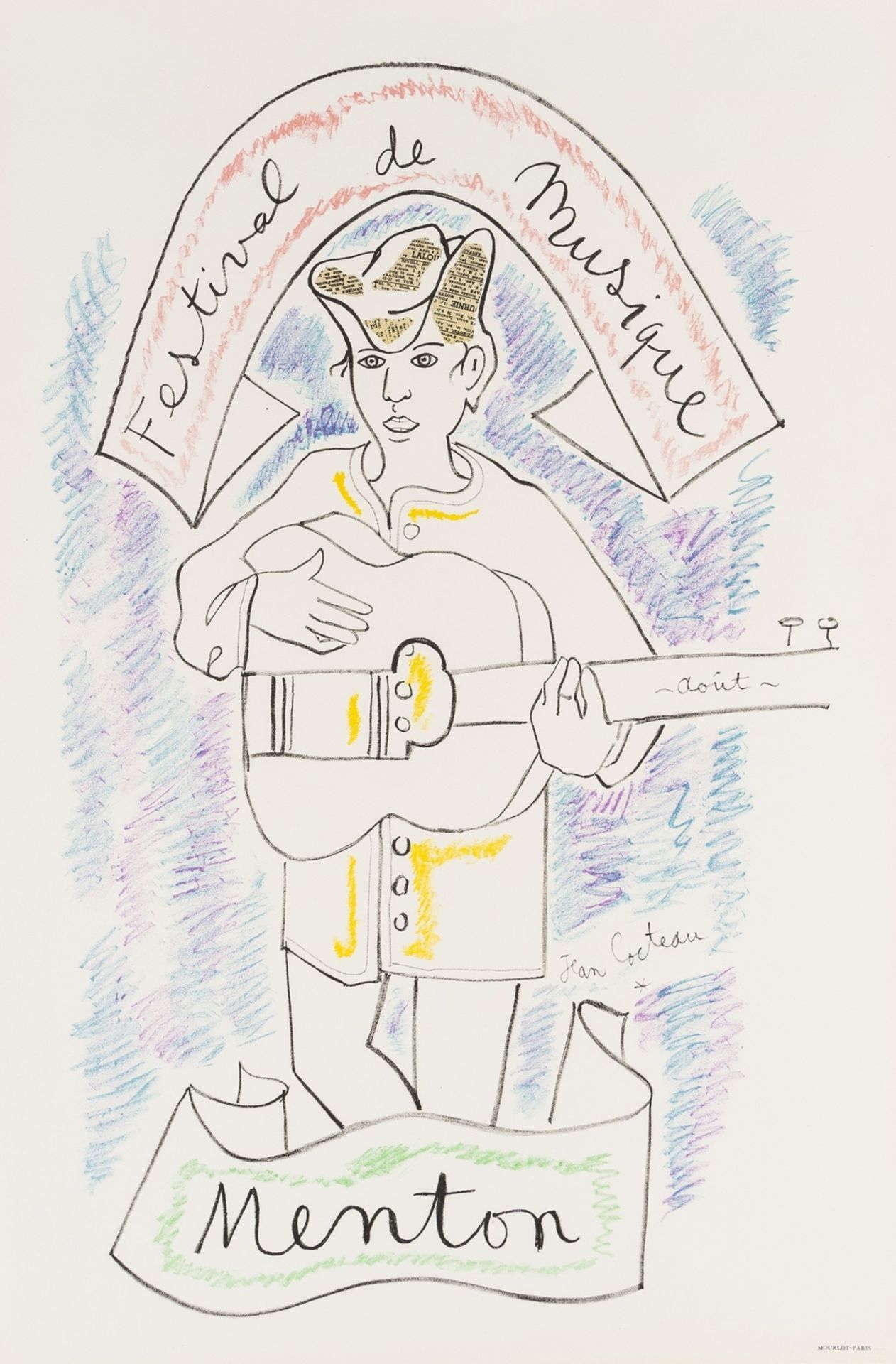 Jean Cocteau (1889-1963) Menton. Festival de Musique