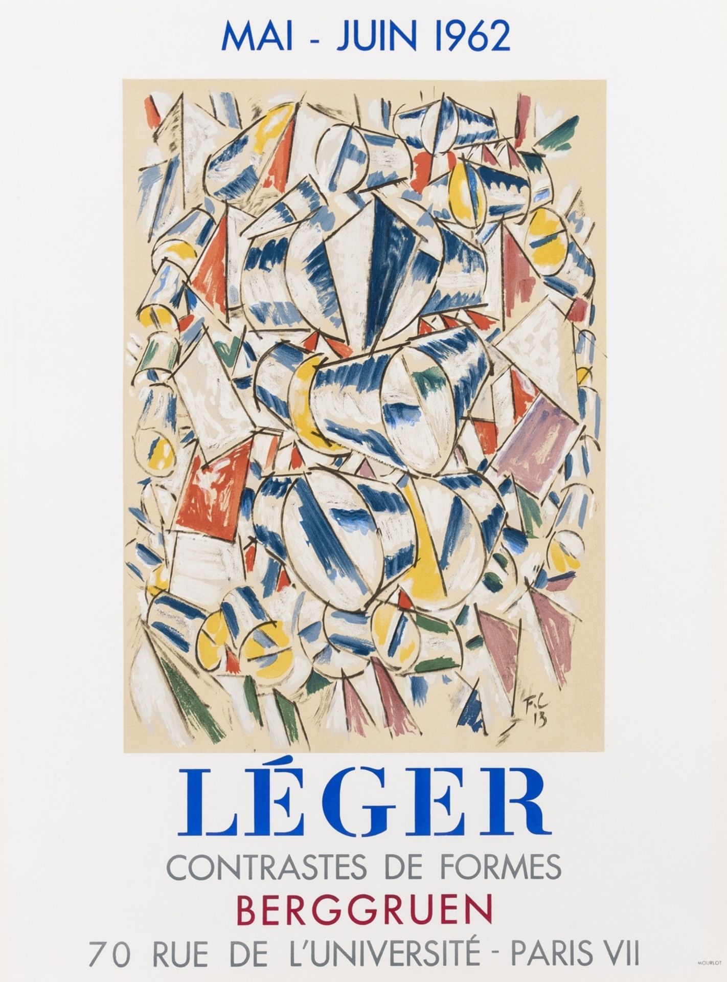 Fernand Léger (1881-1955) after. Léger. Affiche pour Berggruen