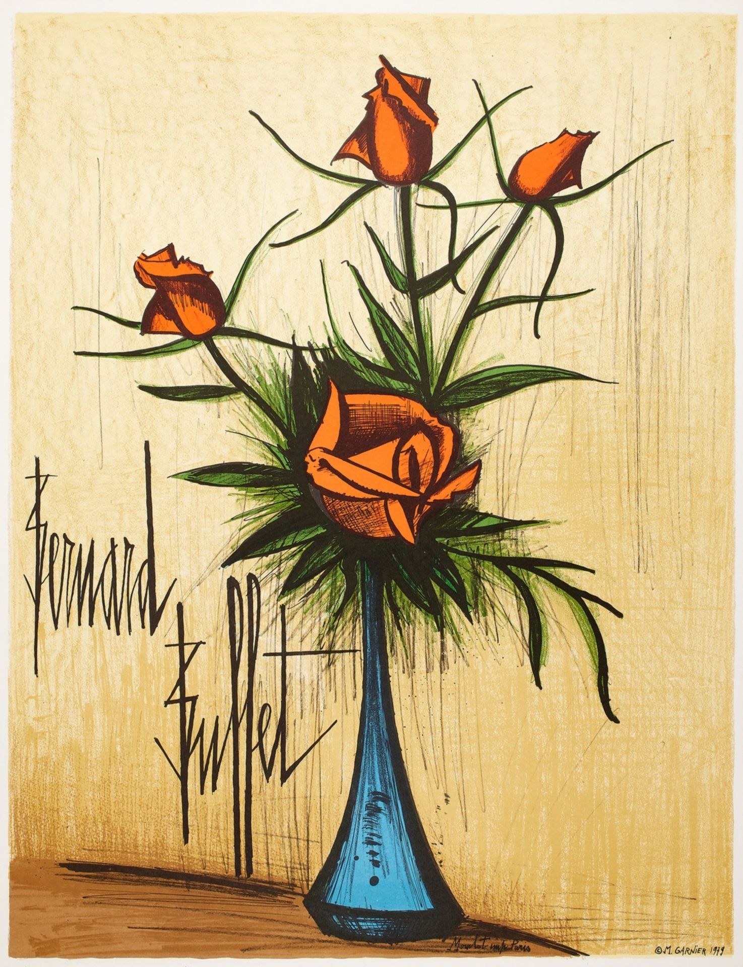 Bernard Buffet (1928-1999) Fleurs