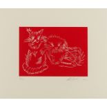 Ai Weiwei (b. 1957) Cats (Red)