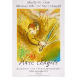 Marc Chagall (1887-1985) after. Museé National Message Biblique - L'Ange du jugement Poster