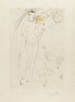 Salvador Dalí (1904-1989) Venus et l'Amour, from Hommage à Albrecht Durer (Field 71-8-D; M&L 483b)