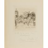 Maurice Utrillo (1883-1955) Illustration from Amitiés de Montmartre