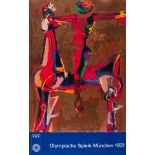 Marino Marini (1901-1980) Olympische Spiele München 1972 Poster