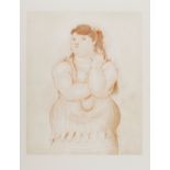 Fernando Botero (b. 1932) Mujer Fumando