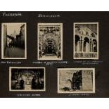 Holy Land.- Royal Air Force pilot's travel album with over 115 small photographs of Jerusalem, …