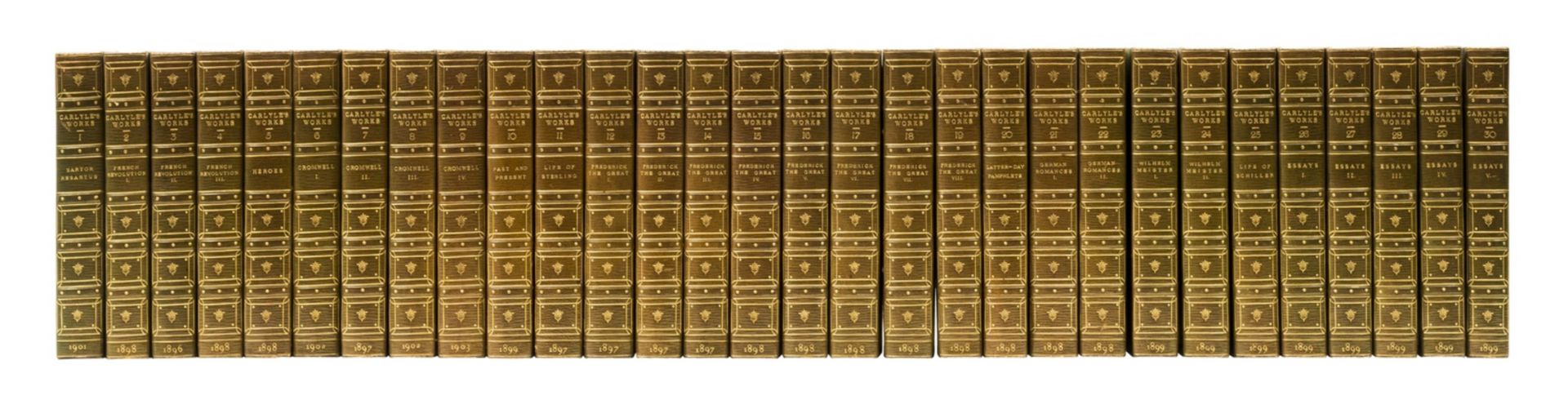 Carlyle (Thomas) The Works, 30 vol., Centenary Edition, 1897-1903.