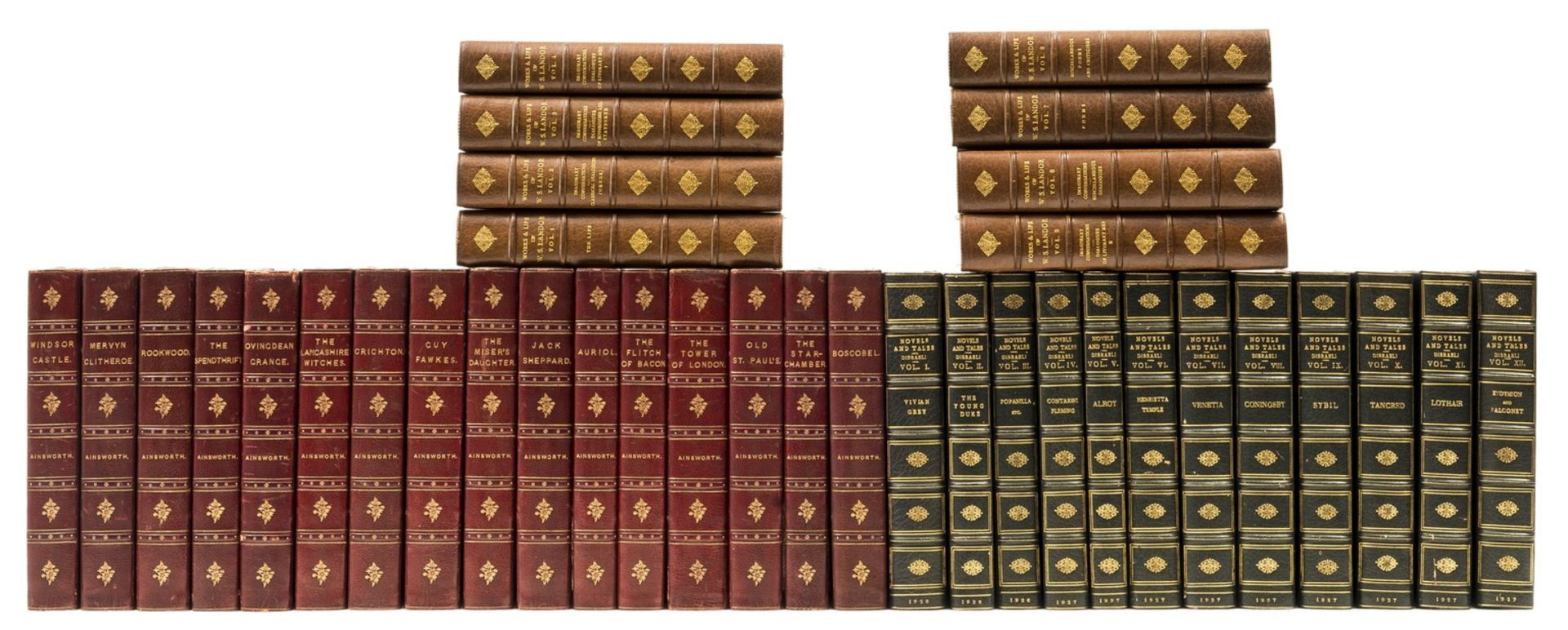 Disraeli (Benjamin) Novels and Tales, 12 vol., "Bradenham Edition", 1926-27; and 24 others (36)