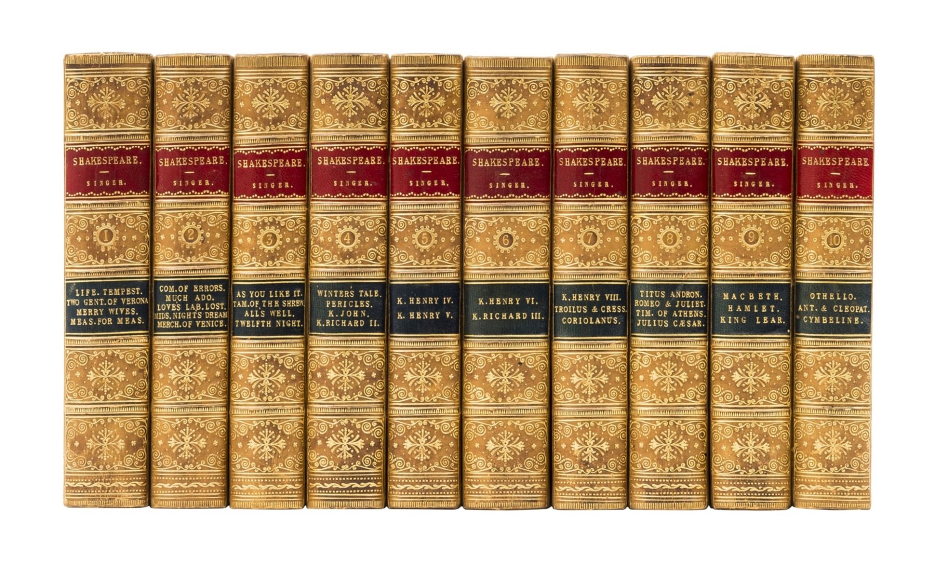 Shakespeare (William) The Dramatic Works, 10 vol., 1886-88.