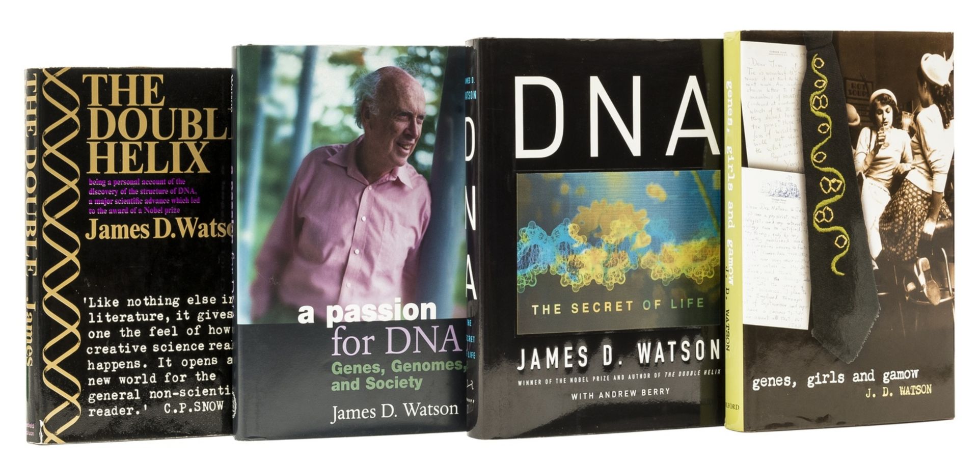 Watson (James D.) The Double Helix, first English edition, signed presentation inscription from …