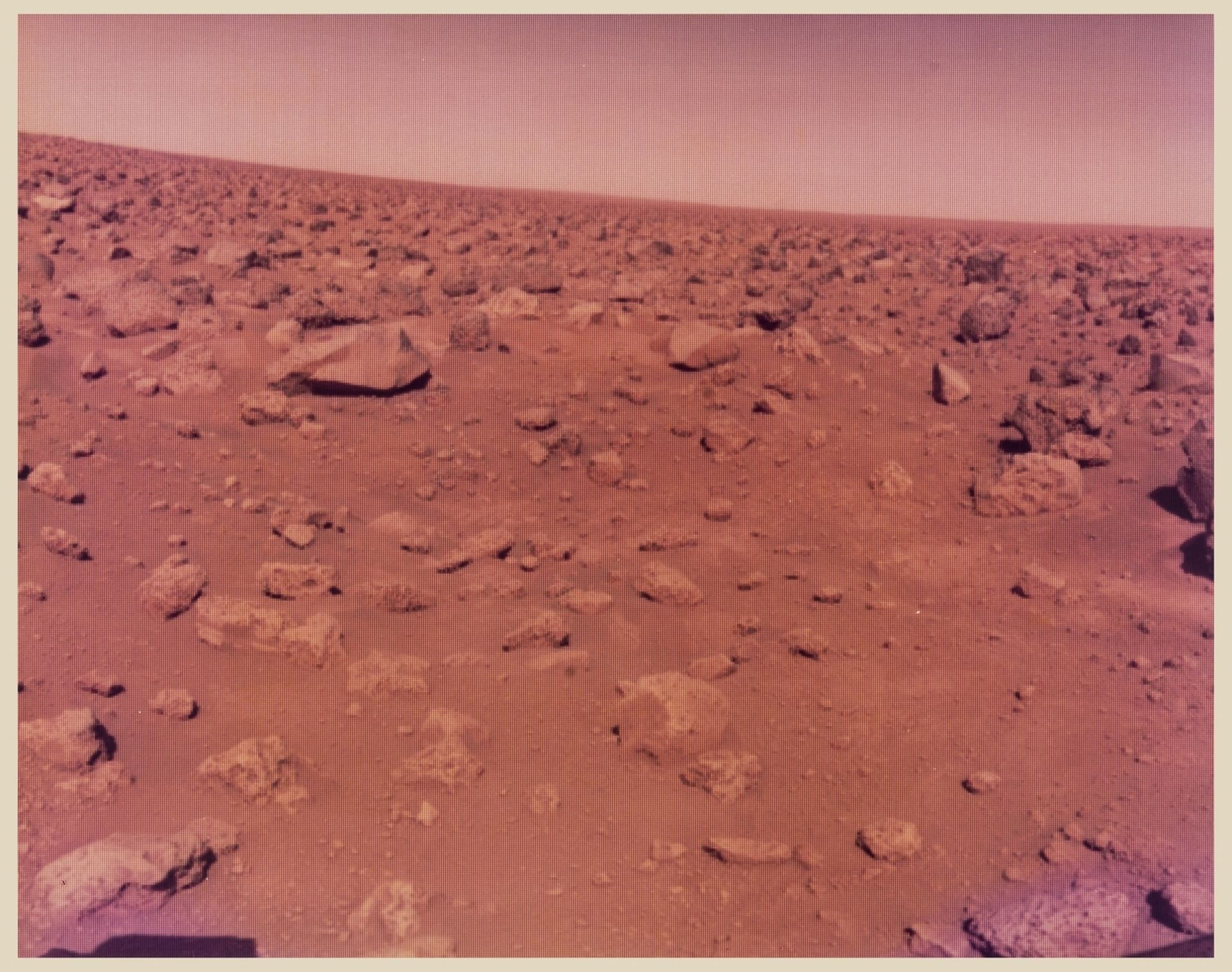 Mars: the first colour photograph from the Martian surface taken by Viking 2, vintage chromogenic …