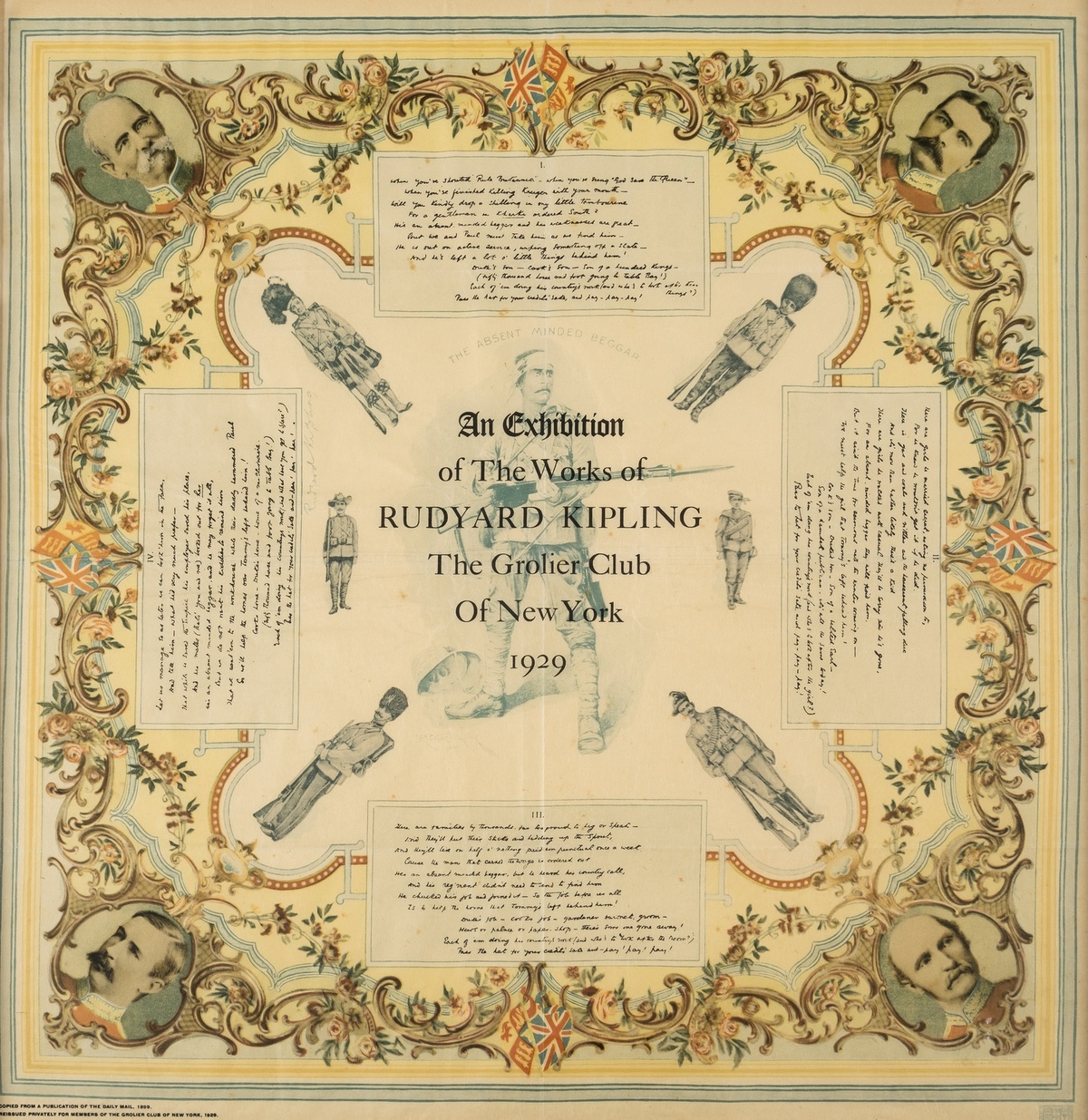 Kipling (Rudyard).- Grolier Club (The) An Exhibition of The Works of Rudyard Kipling, The Grolier …