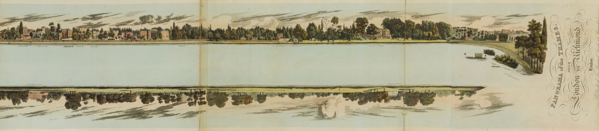 Clark (John, artist & engraver) Panorama of the Thames, from London to Richmond, with 'View from … - Image 2 of 3