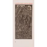 Cranach Press.- Canticum Canticorum Salomonis..., one of 200 copies, wood-engravings by Eric Gill, …