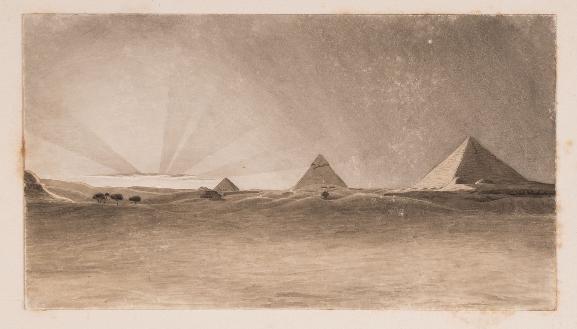 Egypt.- Lane (Edward William) Album comprising 23 fine original studies from the artist's tours of … - Image 3 of 6