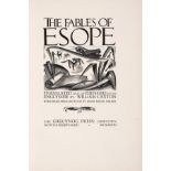 Gregynog Press.- Aesop. The Fables of Esope, one of 250 copies, wood-engravings by Agnes Miller …