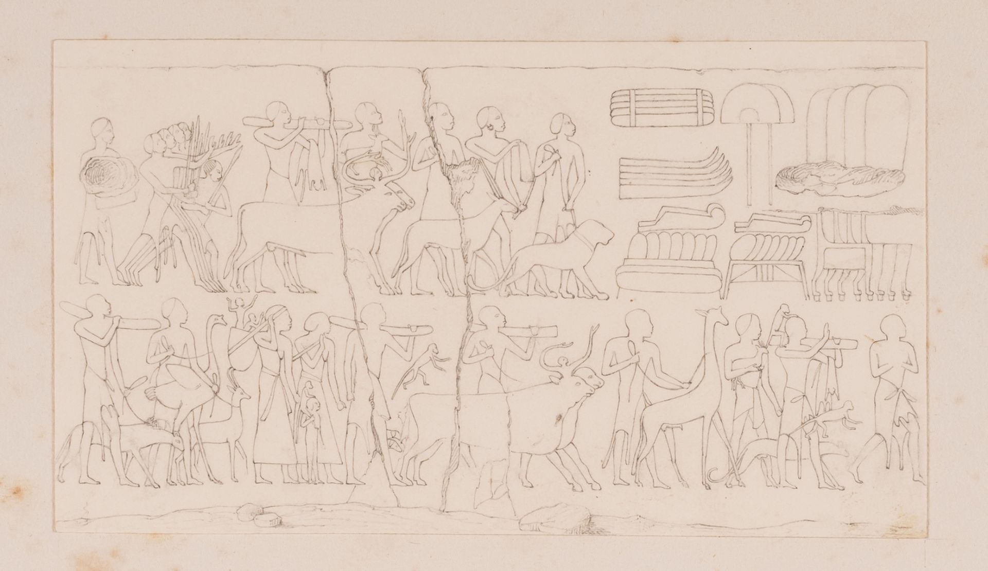 Egypt.- Lane (Edward William) Album comprising 23 fine original studies from the artist's tours of … - Image 6 of 6