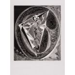 Hermes (Gertrude) The Yoke, wood-engraving, signed, 1954-75.