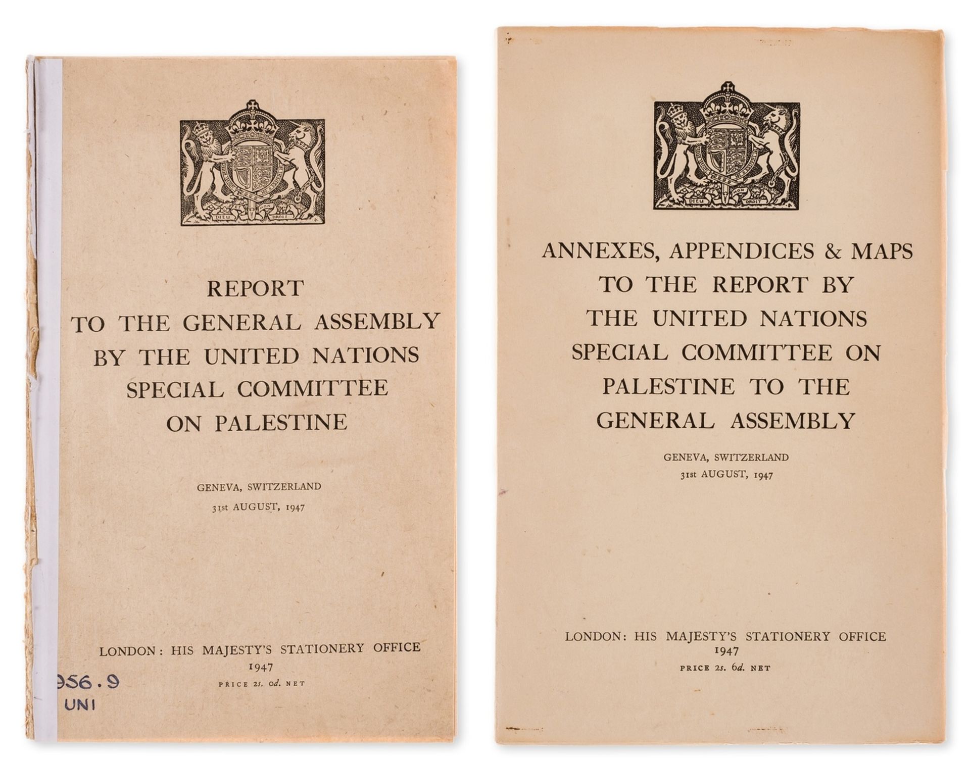 Levant.- Palestine.- Report to the General Assembly by the United Nations Special Committee on …