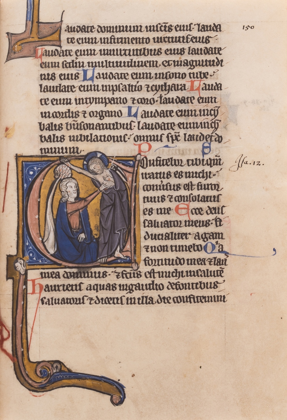 Illuminated manuscript.- Psalter, Use of Liège, in Latin, illuminated manuscript on vellum, … - Image 9 of 9
