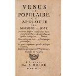 Brothels.- [Mandeville (Bernard)] Venus la Populaire, or Apologie des Maisons de Joye, first …